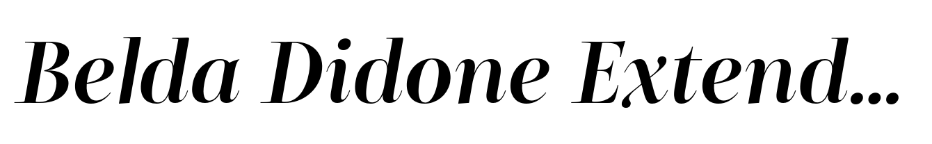 Belda Didone Extended Bold Italic
